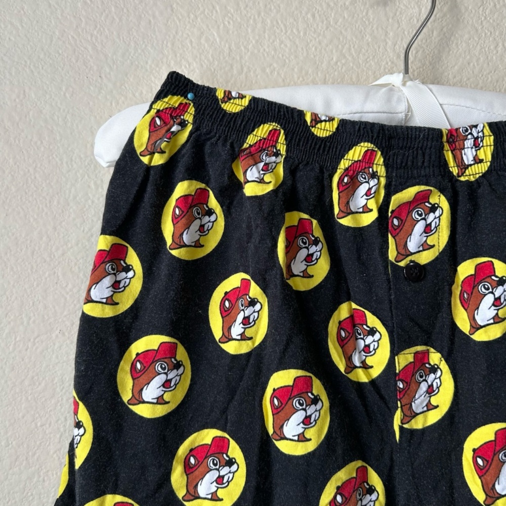 Shorts Boxer Style Bucee's Logo all over Black Red Yellow by Bucee's Child Large - Picture 2 of 12